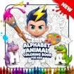 Alphabet Animal Coloring Book for Kids