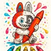 Cute Labubu Coloring Book for Kids